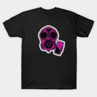 Bright Pink Gas Mask T-Shirt